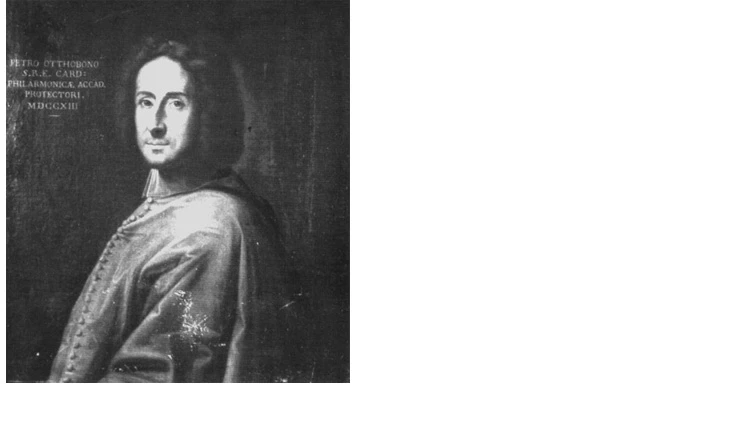Il Cardinale Pietro Ottoboni, olio su tela (1713) - Bologna, Accademia Filarmonica